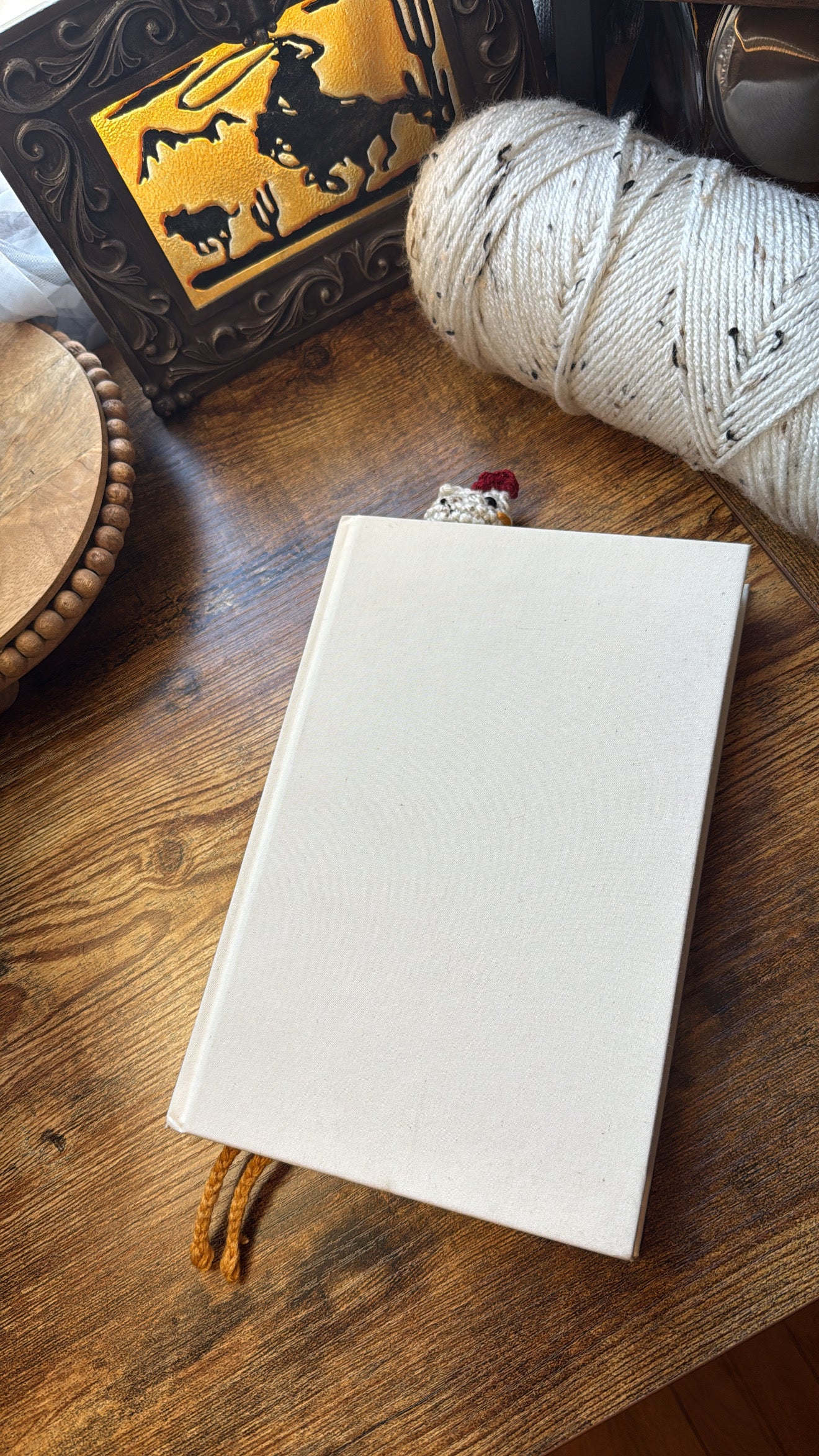 Crochet Chicken Bookmark