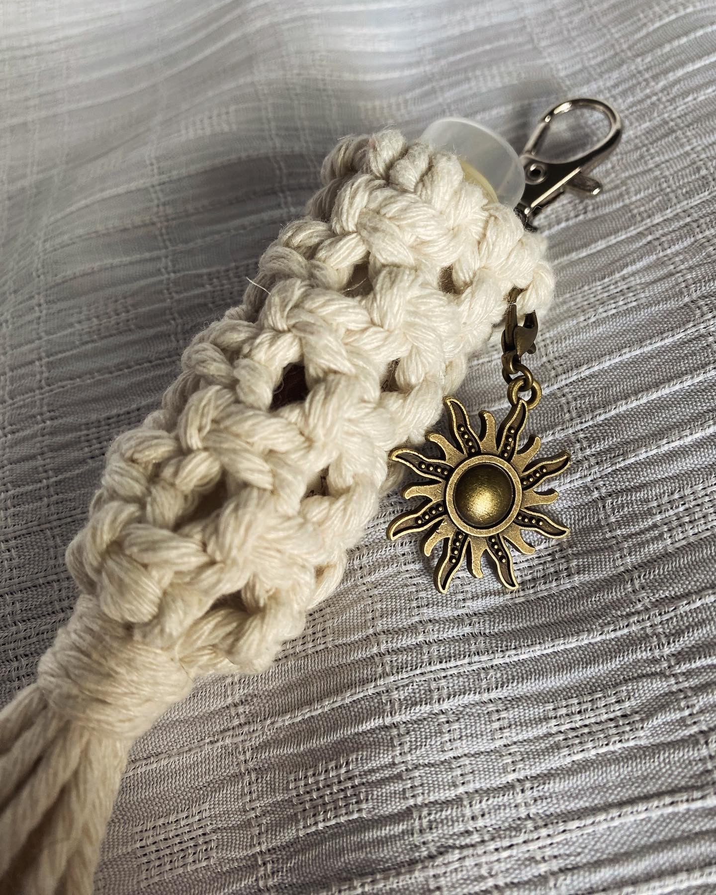 Macrame Lip Balm Keychain