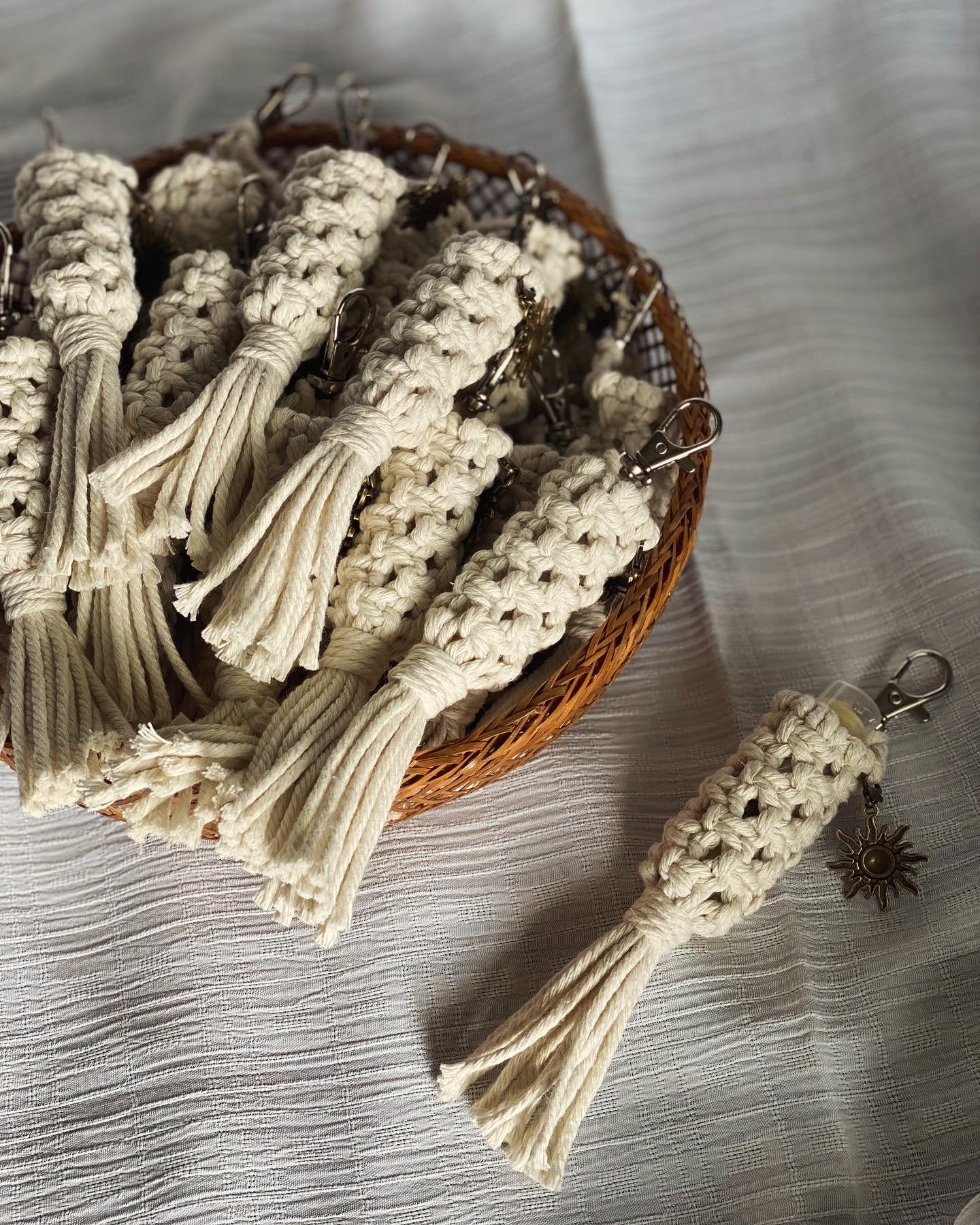 Macrame Lip Balm Keychain